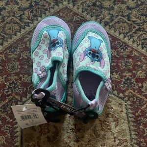 Kids Stitch Themed Shoes - Green and Purple